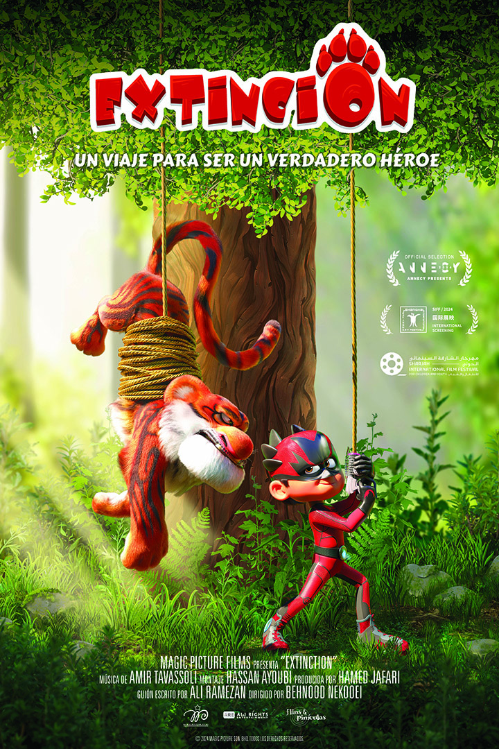Cartel de la película de animación Extinción