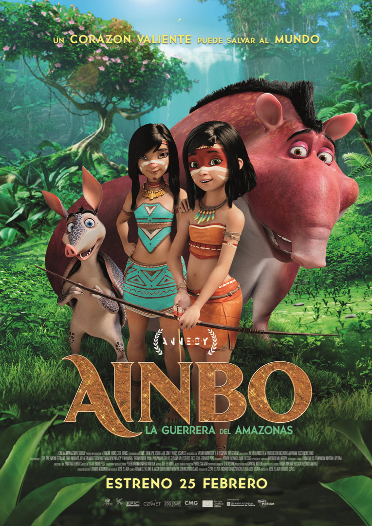 Cartel de la película AINBO, LA GUERRERA DEL AMAZONAS